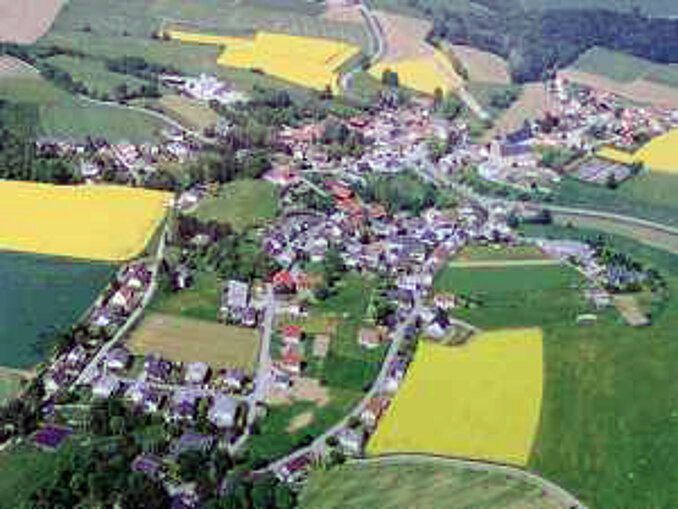 Marienweiher aus der Vogelperspektive